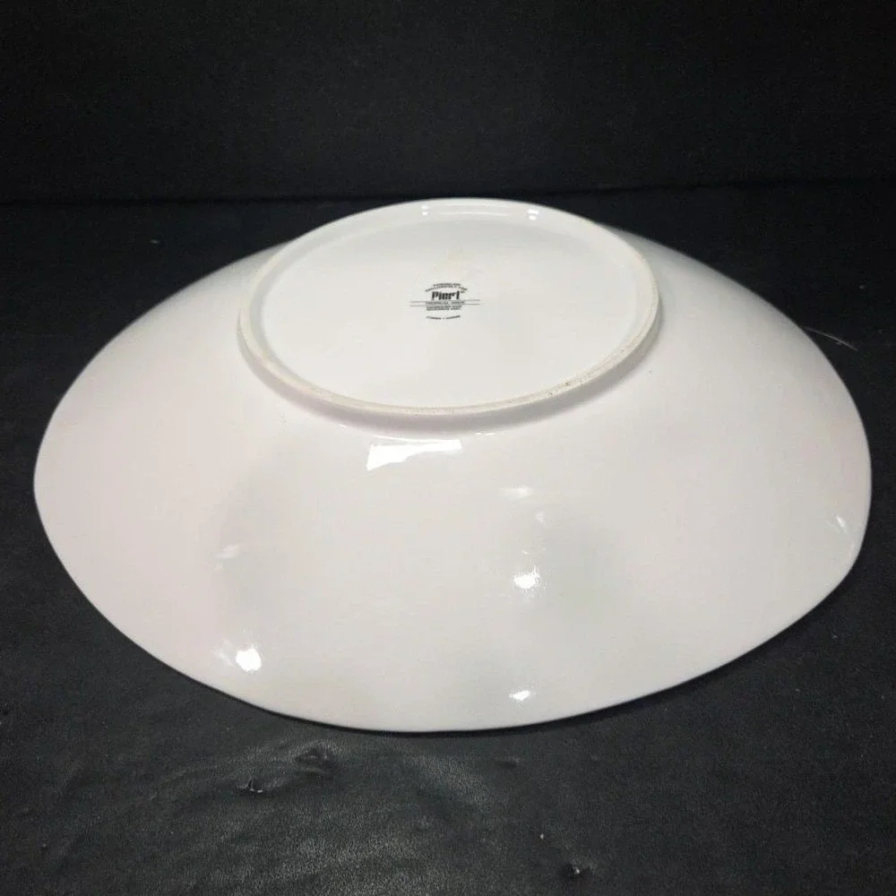 Pier 1 Imports Tropical Wave Serving Platter, Vintage Footed Dish, Centerpiece‎